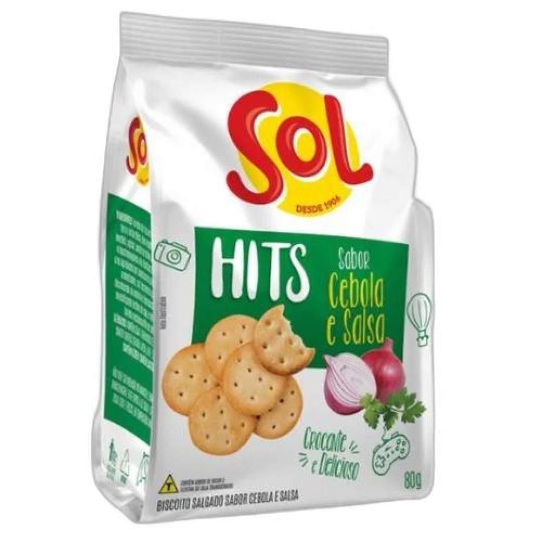 Detalhes do produto Bisc Salg Sol Hits 80Gr Sol Cebola.salsa