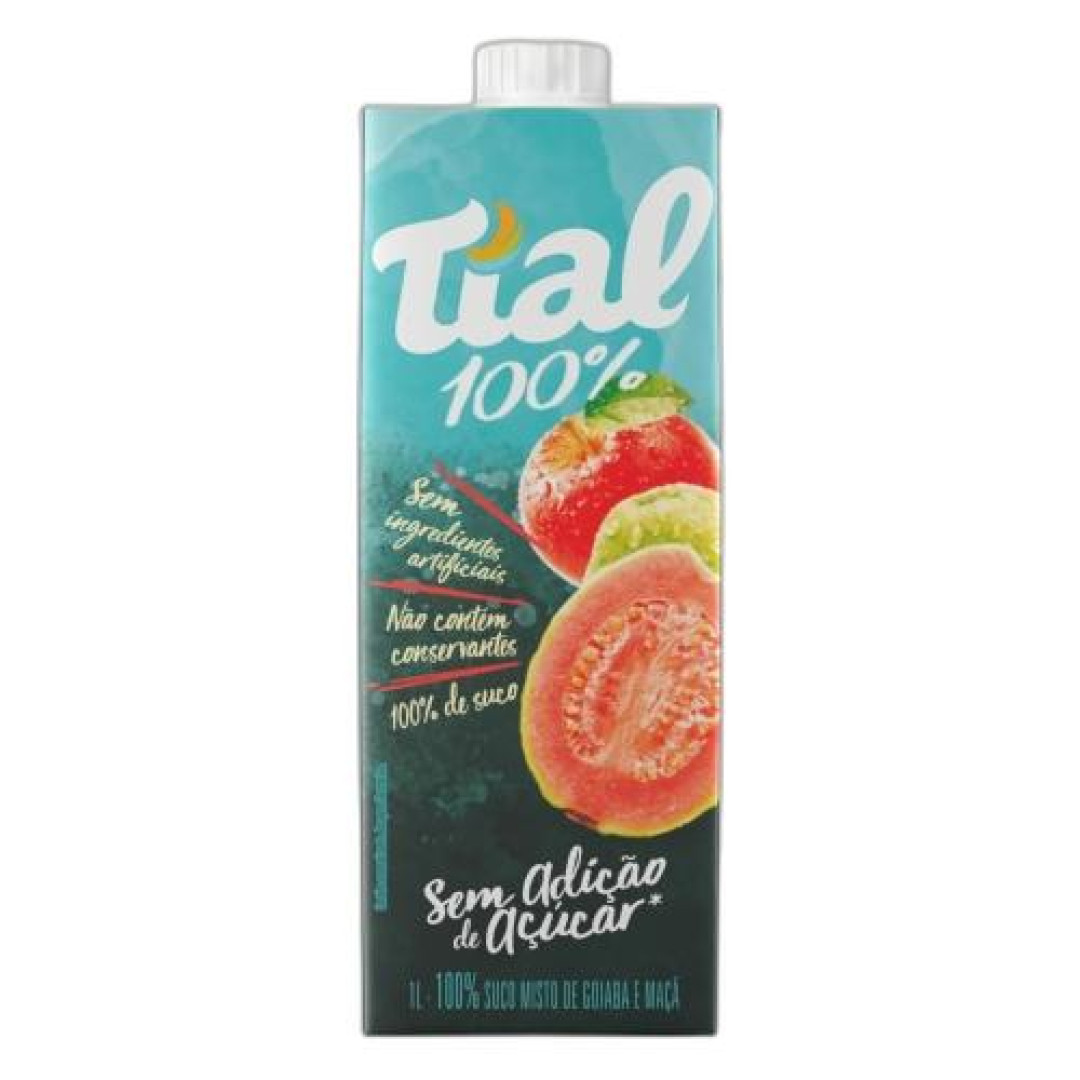 Detalhes do produto Suco 100% 1Lt Tial Goiaba