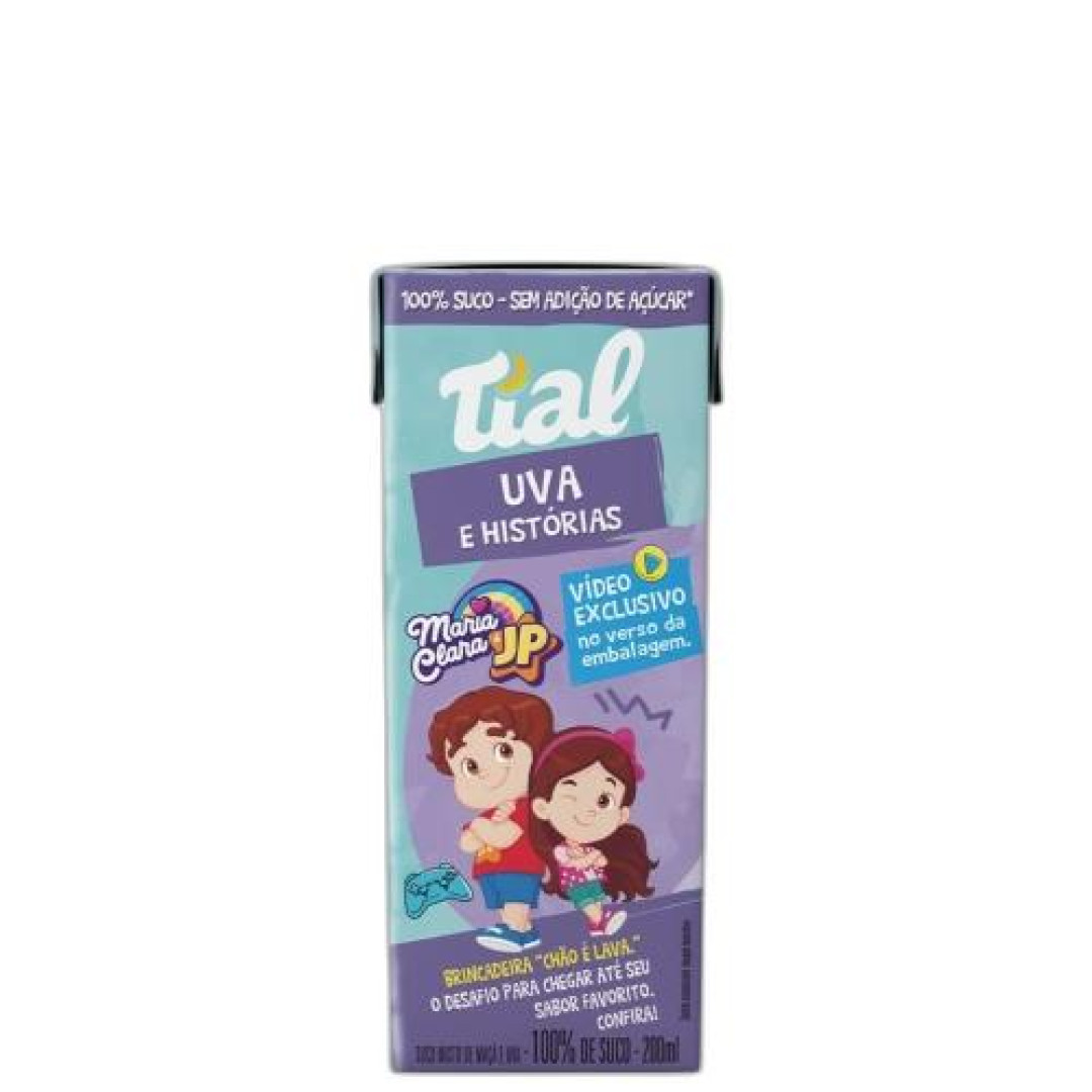 Detalhes do produto Suco Kids 100% 200Ml Tial Uva