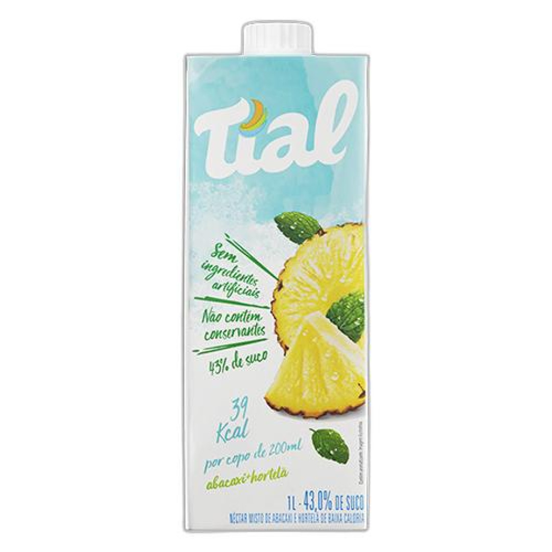 Detalhes do produto Suco Nectar Baixa Kcal 1Lt Tial Abacaxi.hortela