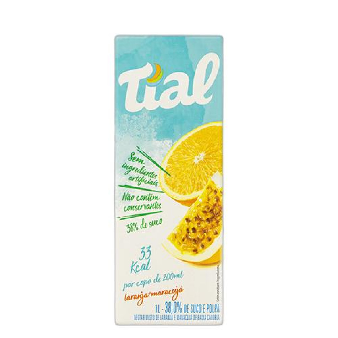 Detalhes do produto Suco Nectar Baixa Kcal 1Lt Tial Laranja.maracuj