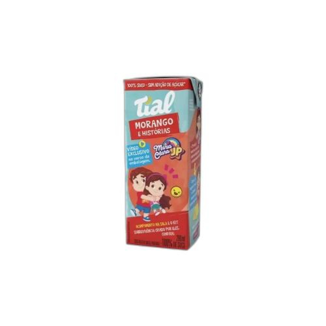 Detalhes do produto Suco Kids 100% 200Ml Tial Morango