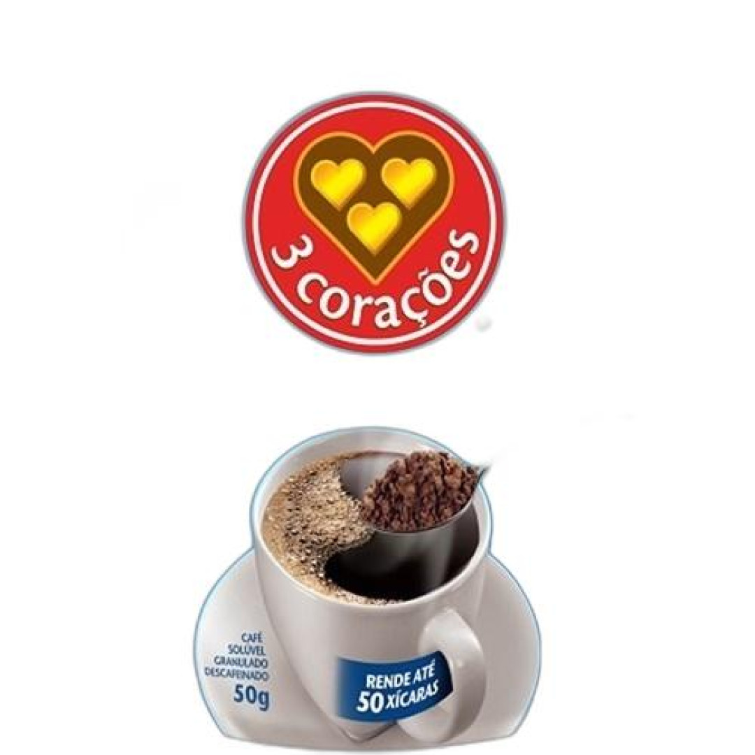 Detalhes do produto Cafe Soluvel Refil 50Gr Tres Coracoes Descafeinado