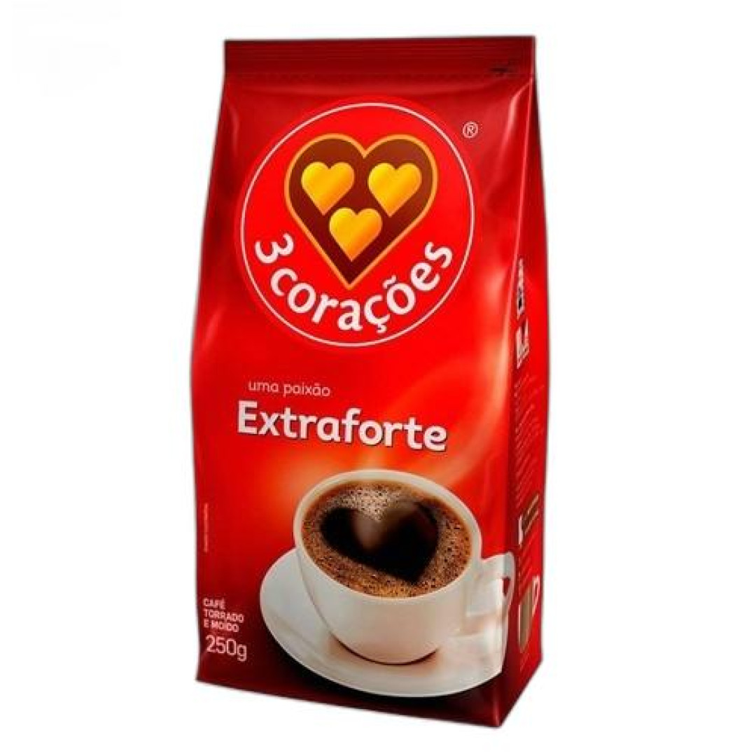 Detalhes do produto Cafe Torr/moido 250Gr Tres Coracoes Extra Forte