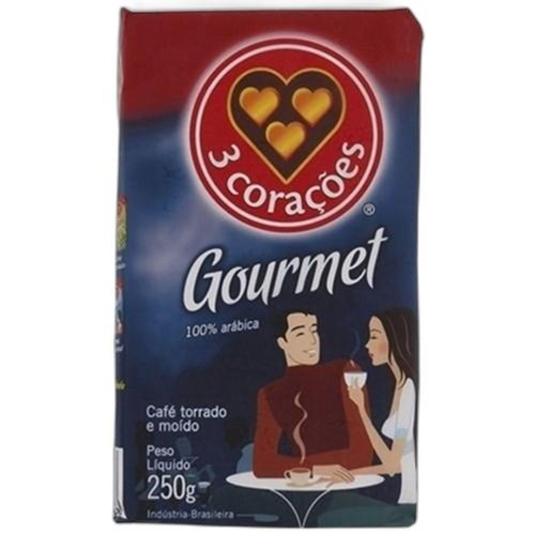 Detalhes do produto Cafe Torr/moido Vacuo 250Gr Tres Coracoe Gourmet