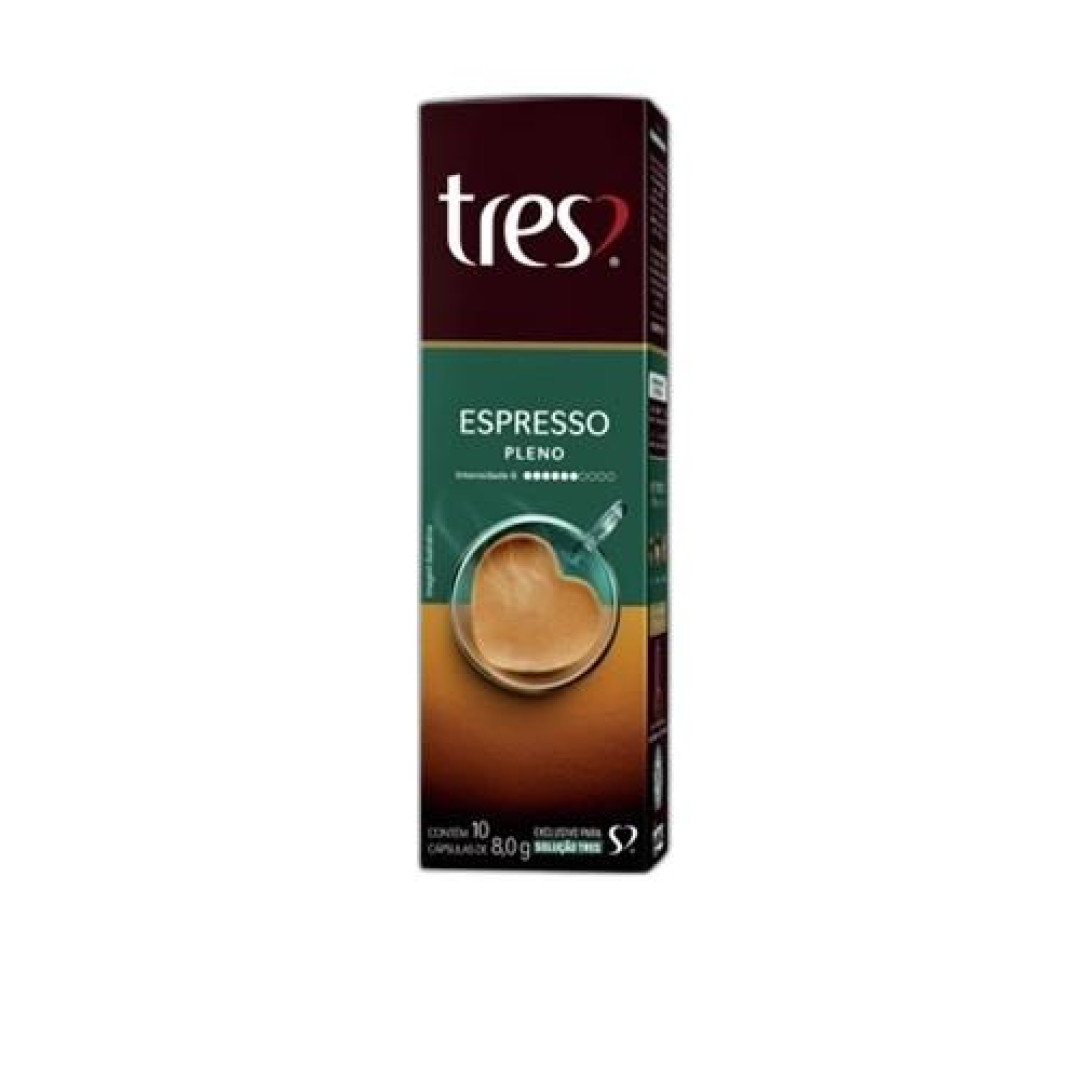 Detalhes do produto Cafe Espresso Capsula 10X8Gr Tres Coraco Pleno