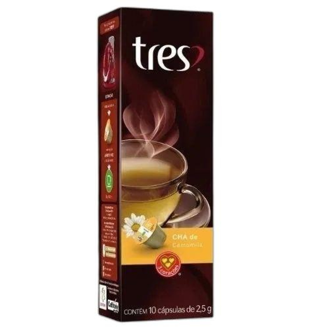 Detalhes do produto Cha Capsula 10X2,5Gr Tres Coracoes Camomila