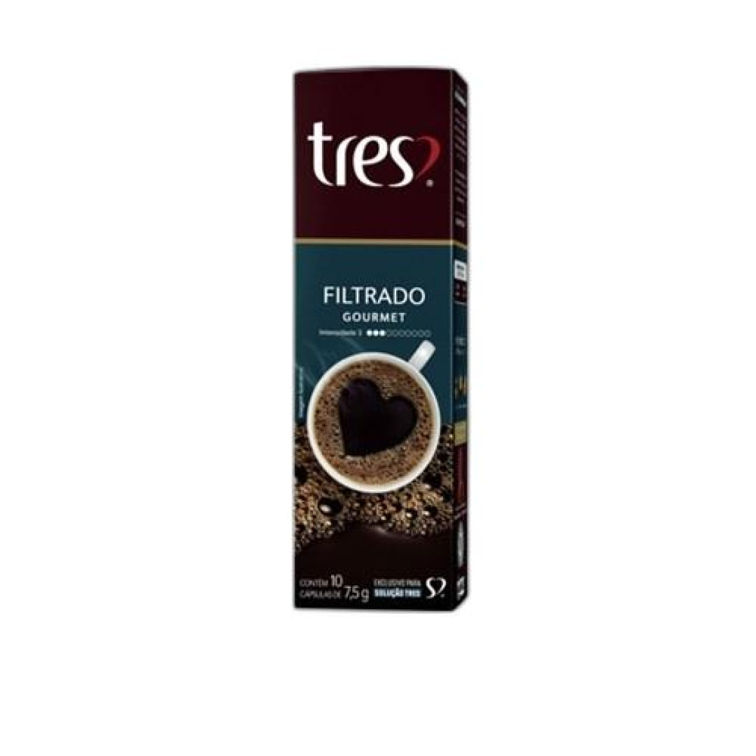 Detalhes do produto Cafe Filtrado Capsula 10X7,5Gr Tres Cora Gourmet