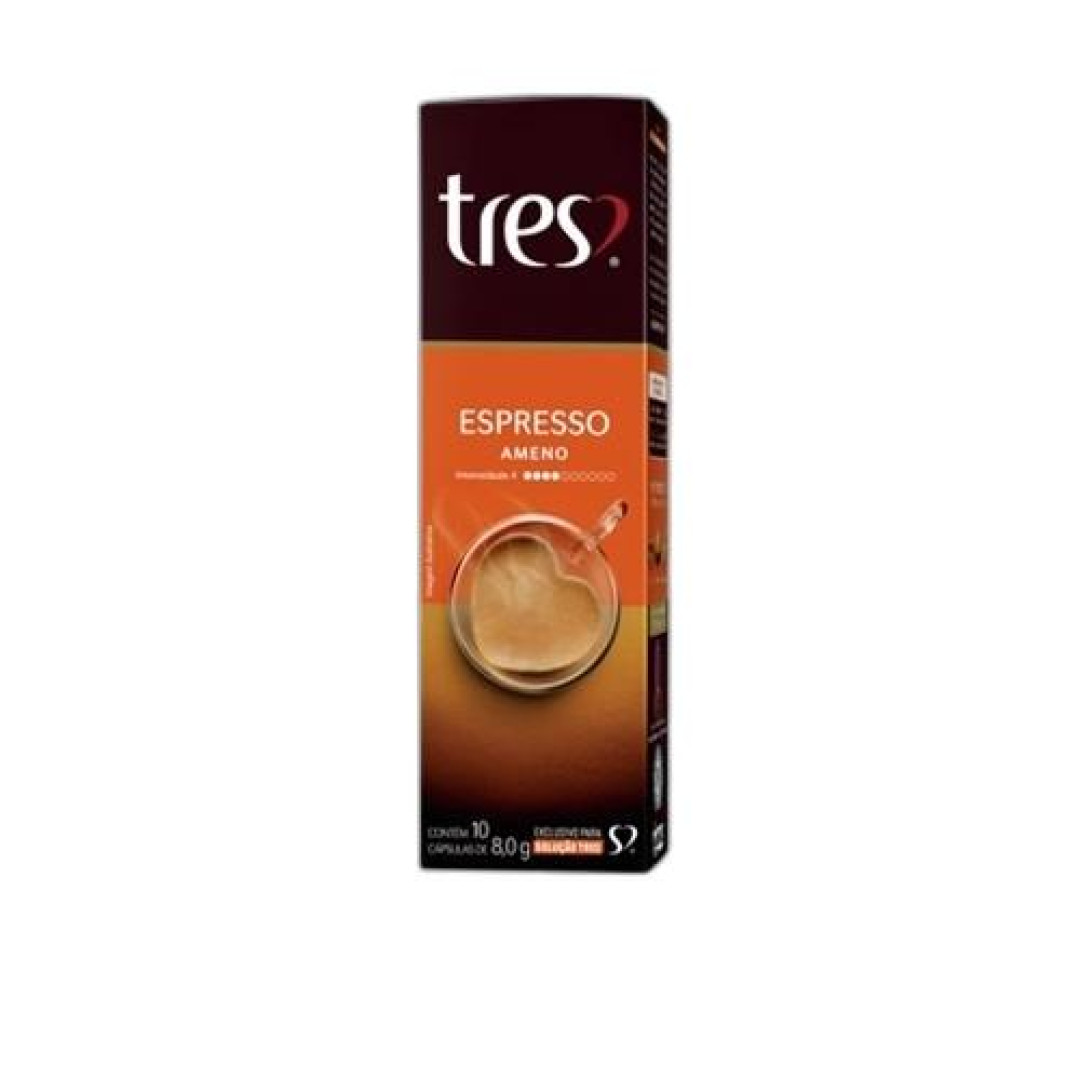 Detalhes do produto Cafe Espresso Capsula 10X8Gr Tres Coraco Ameno