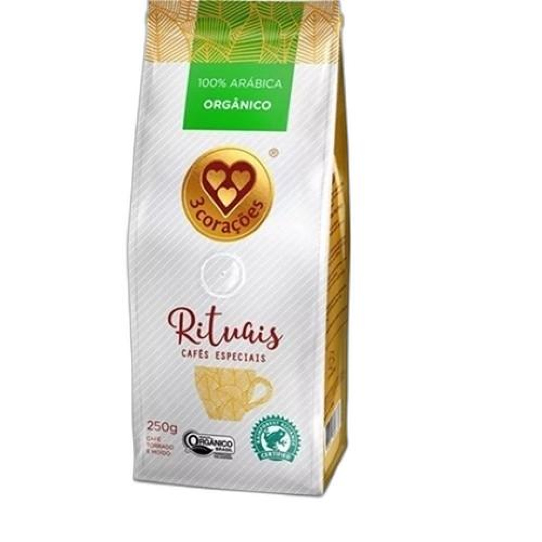 Detalhes do produto Cafe Torr/moido Rituais 250Gr Tres Corac Organico