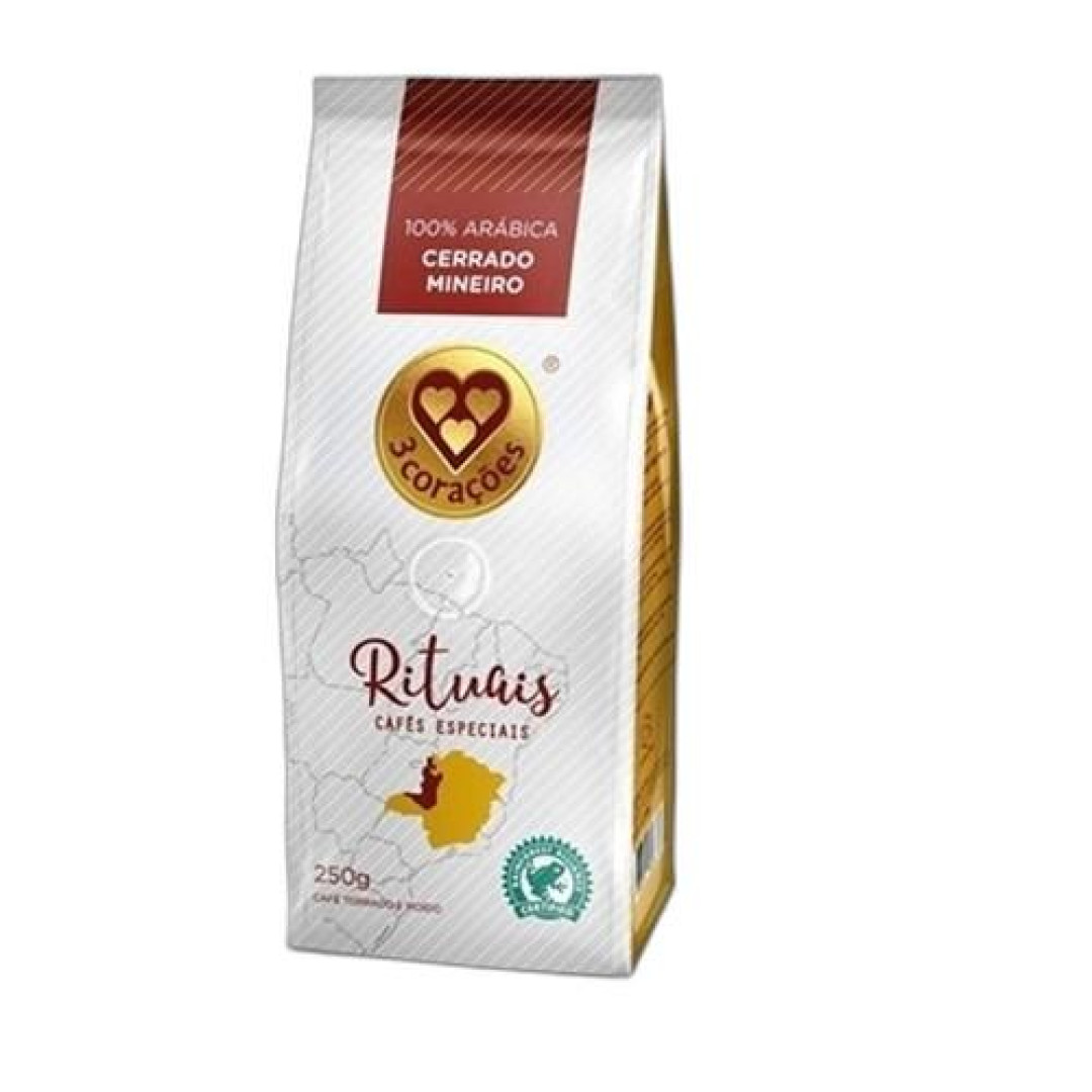 Detalhes do produto Cafe Torr/graos Rituais 250Gr Tres Corac Cerrado Mineiro