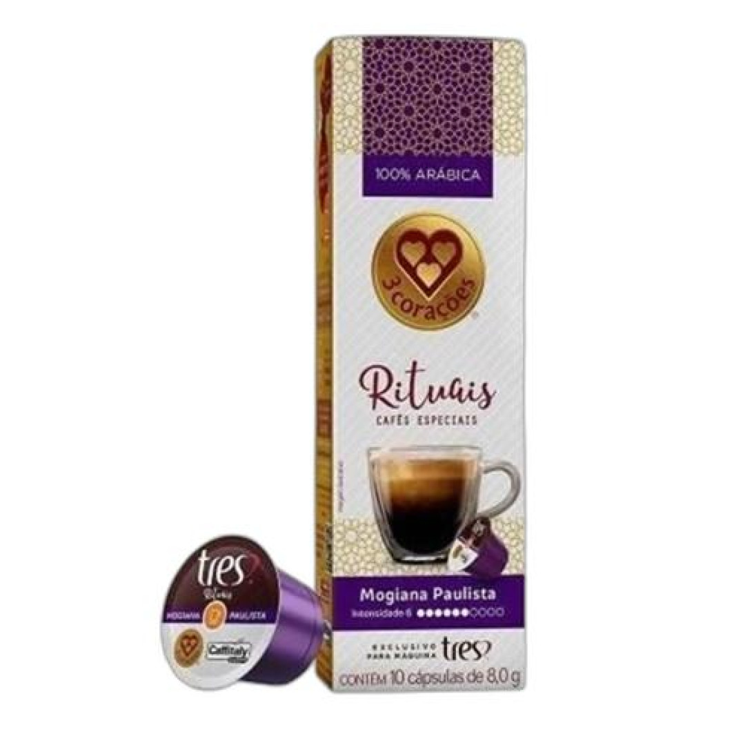 Detalhes do produto Cafe Capsula Rituais 10X8Gr Tres Coracoe Mogiana Paulist