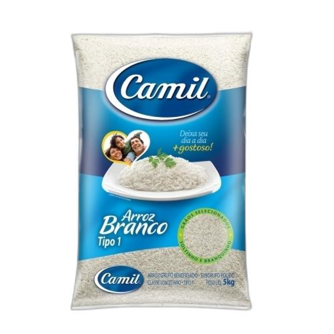 Detalhes do produto Arroz 5Kg Camil Branco