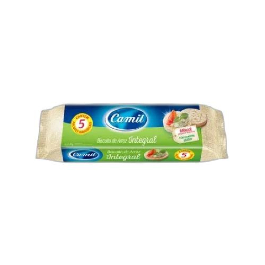 Detalhes do produto Bisc Arroz 90Gr Camil Integral