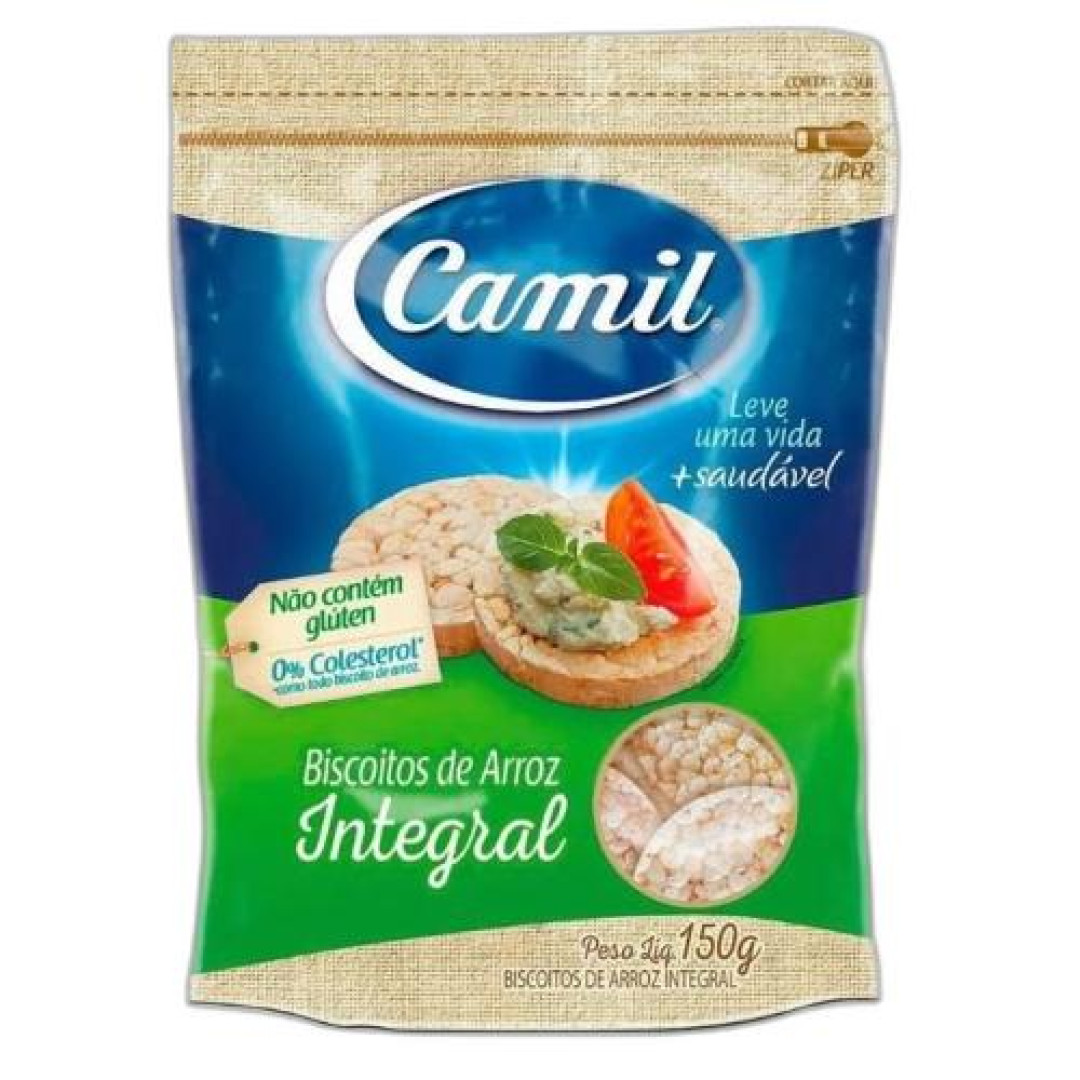 Detalhes do produto Bisc Arroz Mini 150Gr Camil Integral