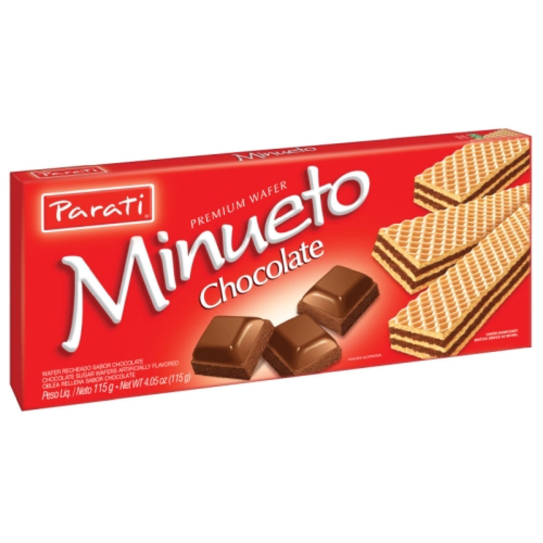 Detalhes do produto Bisc Wafer Minueto 115Gr Parati Chocolate