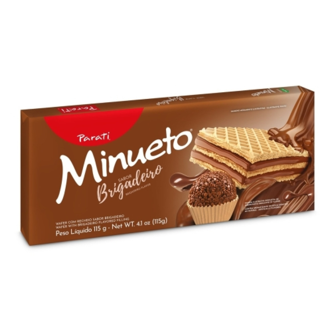 Detalhes do produto Bisc Wafer Minueto 115Gr Parati Brigadeiro