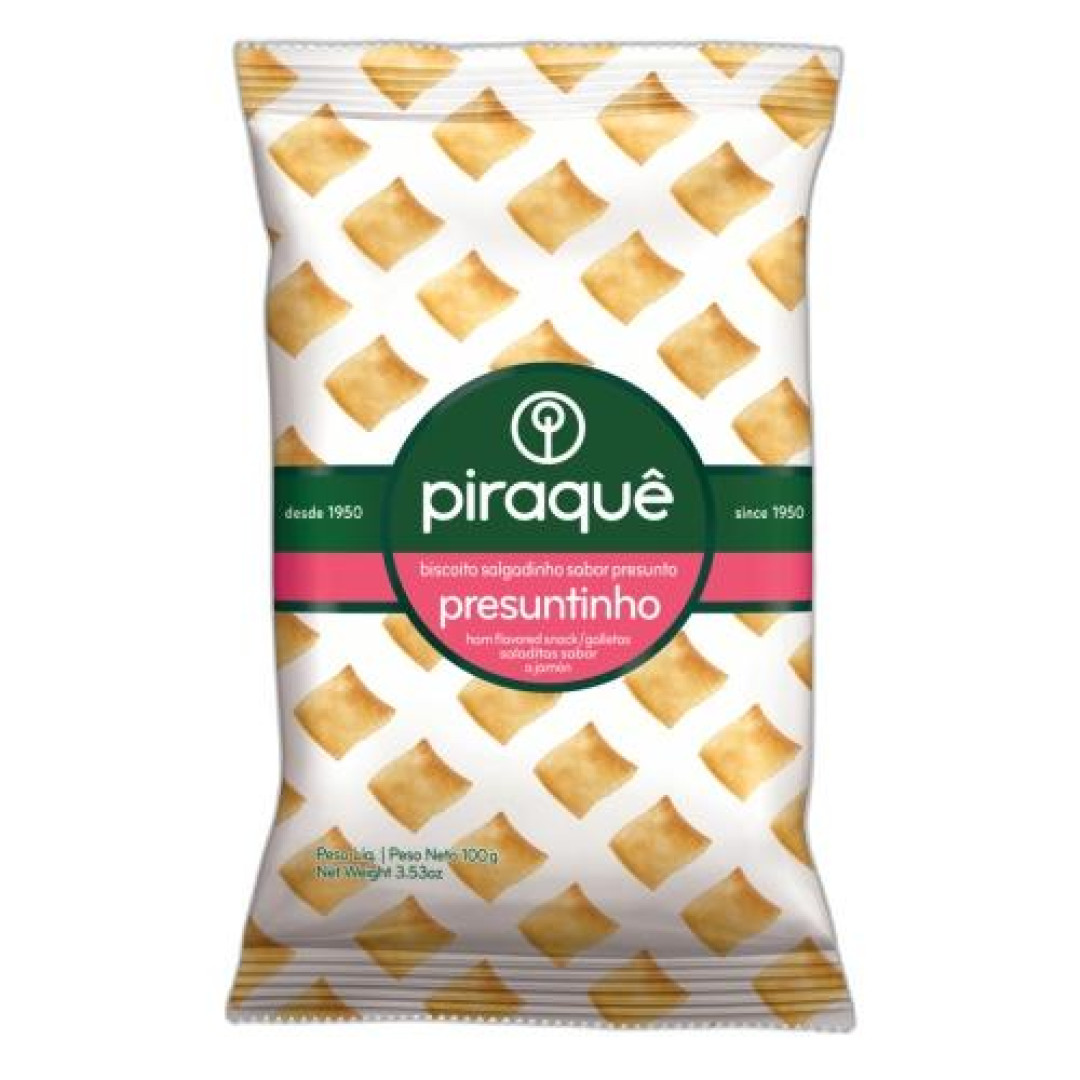 Detalhes do produto Bisc 100Gr Piraque Presunto