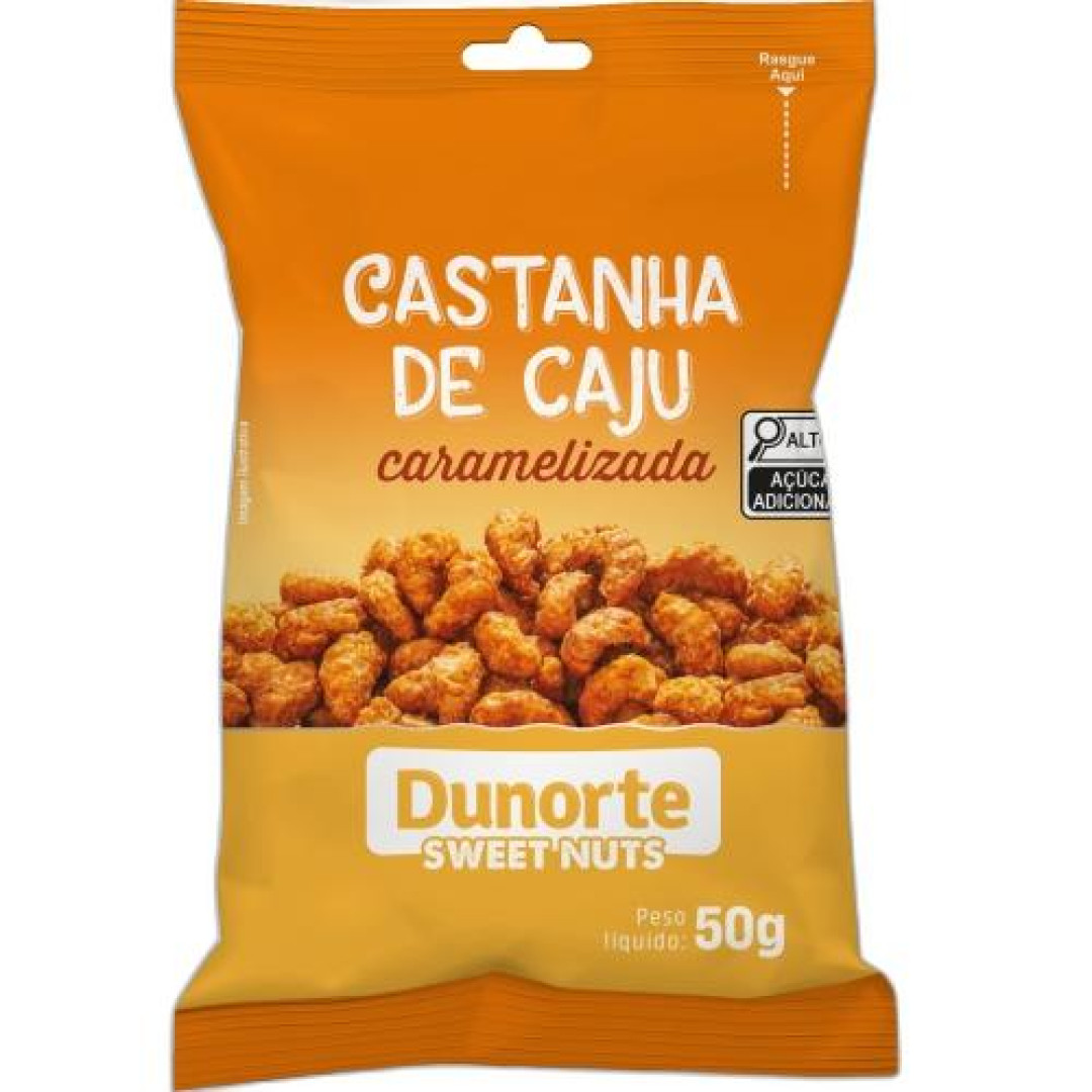 Detalhes do produto Castanha Caju Dunorte 50Gr Usibras Caramelizado