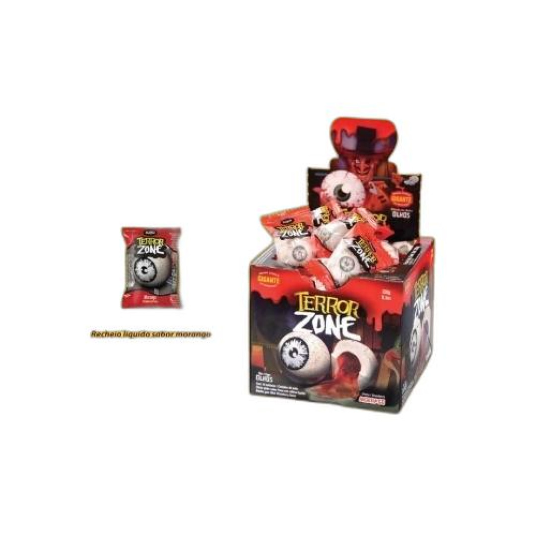 Detalhes do produto Chicle Zone Olhos 40Un (320Gr) Sukest Morango