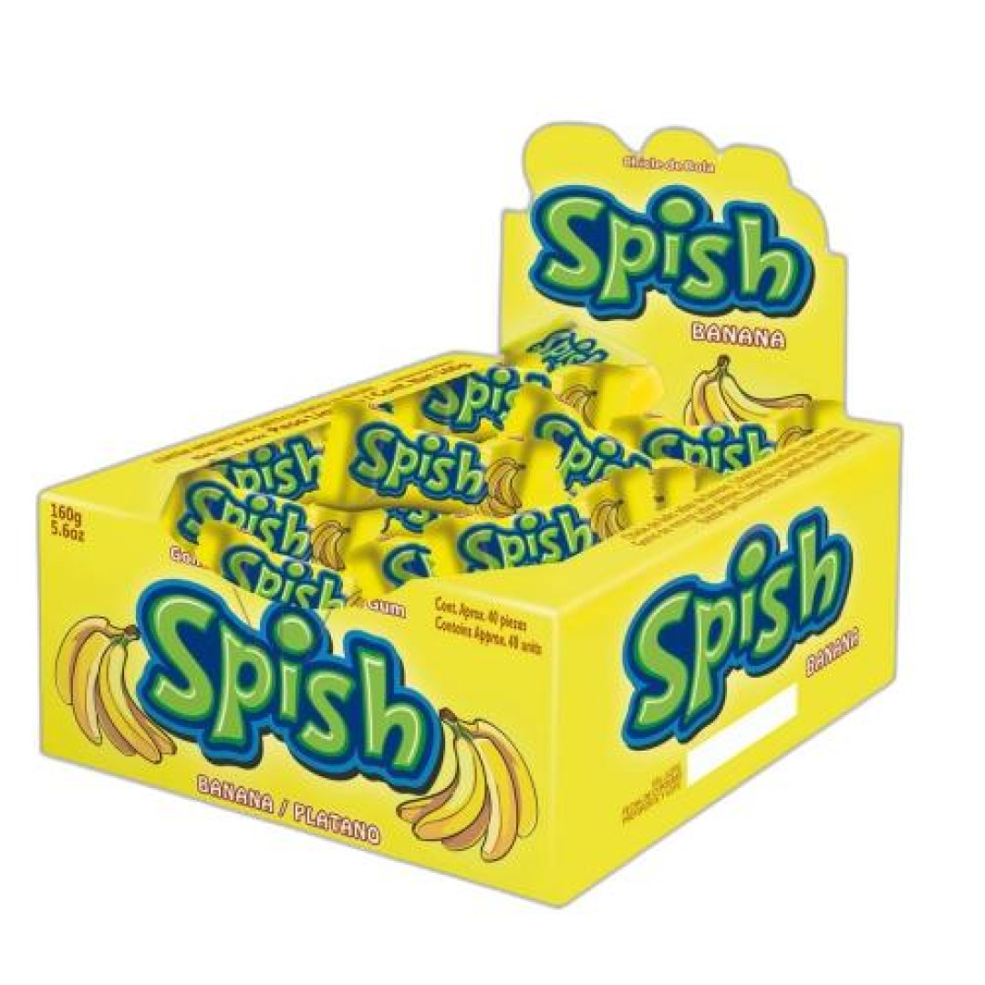 Detalhes do produto Chicle Spish 40Un Sukest Banana