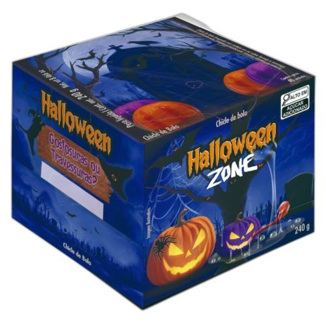 Detalhes do produto Chicle Rech Halloween Zone 40Un Sukest Acido