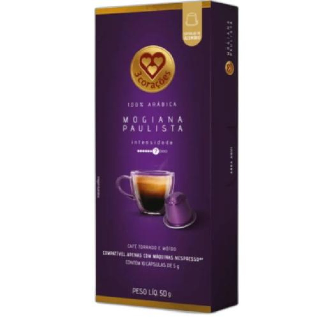 Detalhes do produto Cafe Expresso Capsula  10X5Gr Tres Corac Mogiana Paulist