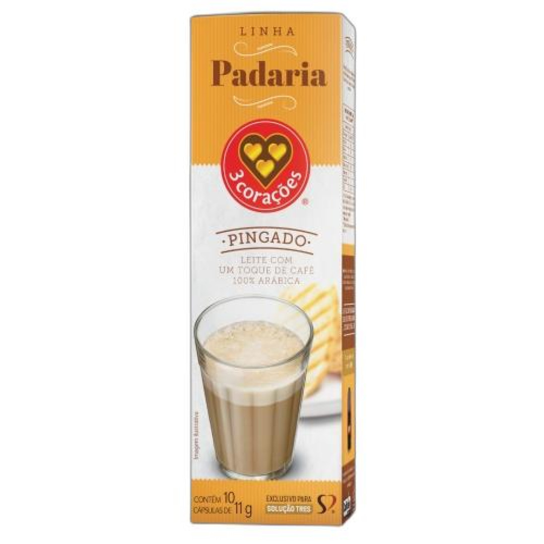 Detalhes do produto Capsula Pingado 10X11Gr Tres Coracoes Cafe.leite