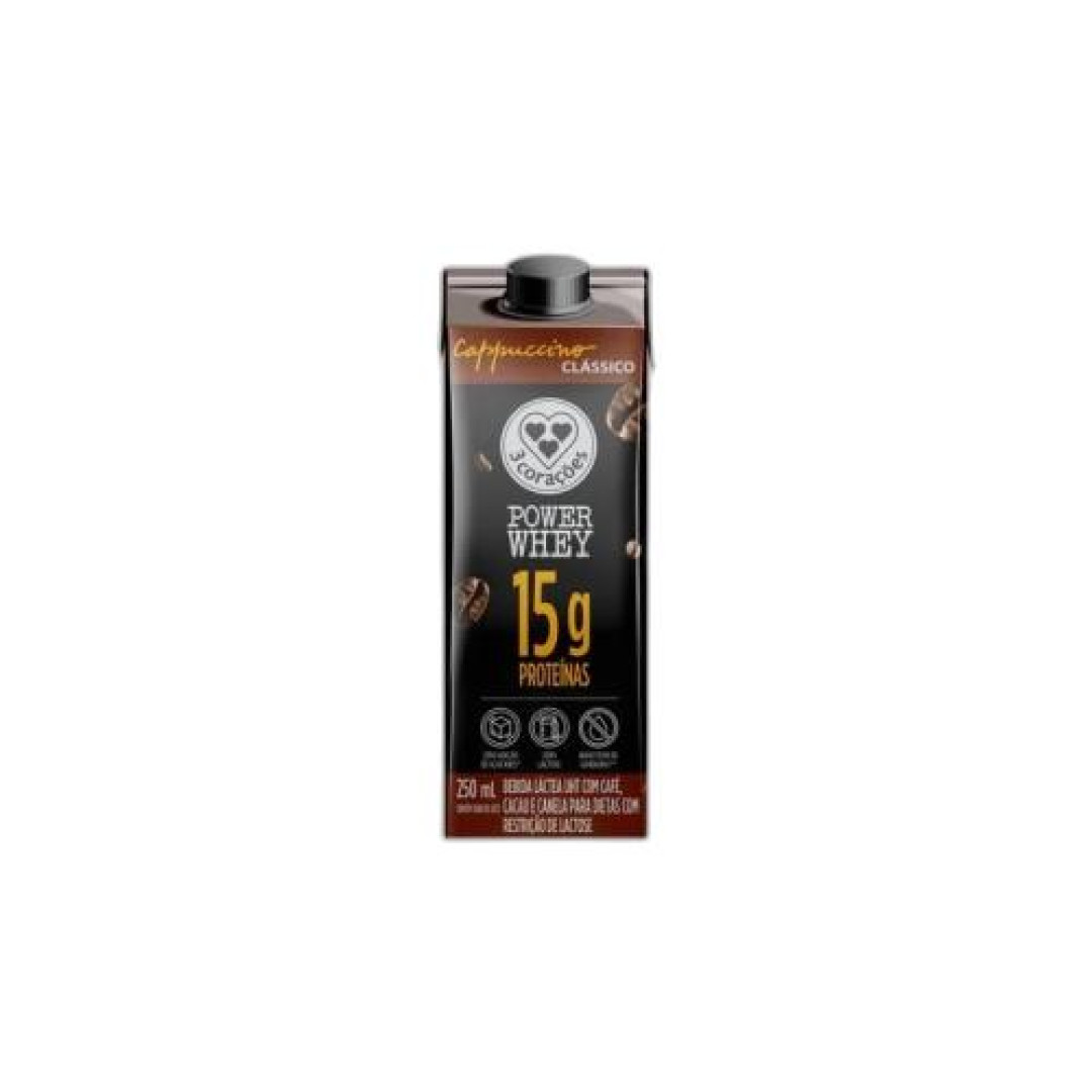 Detalhes do produto Bebida Lactea Whey Pow (15Gr) 250Ml Tres Cappuccino Clas