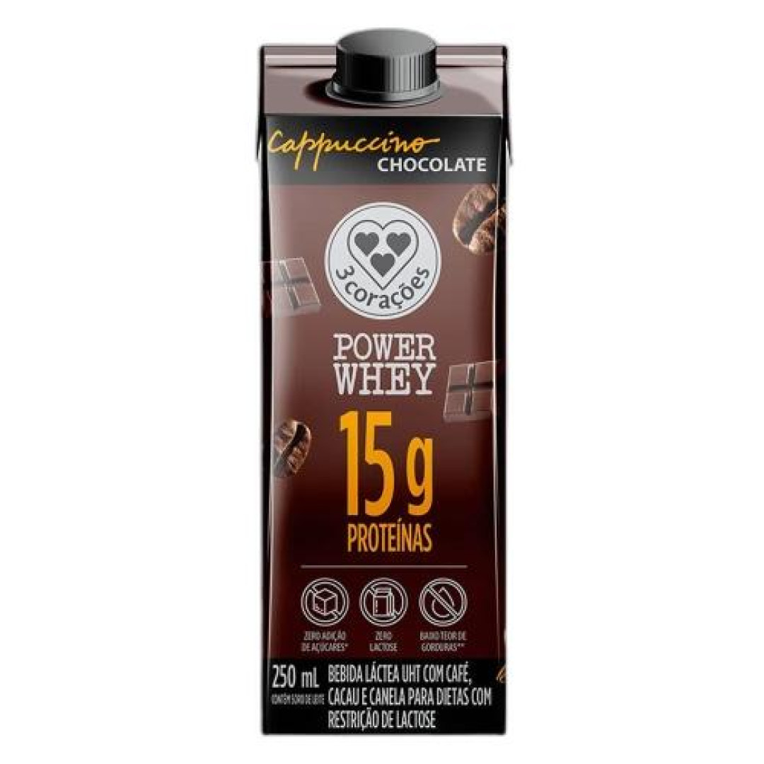 Detalhes do produto Bebida Lactea Uht Whey (15Gr) 250Ml Tres Capuccino.choc