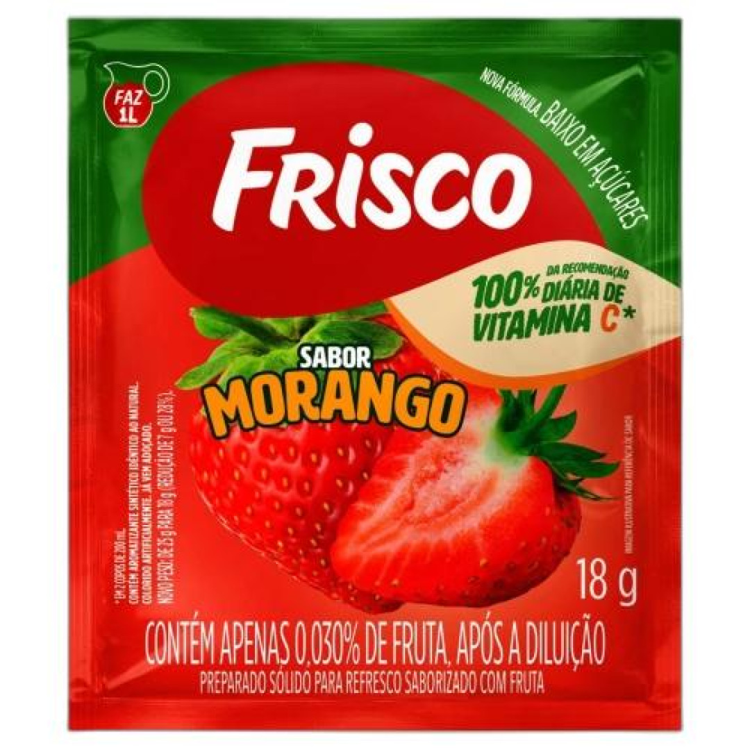 Detalhes do produto Refrc Po 18Gr Frisco  Morango