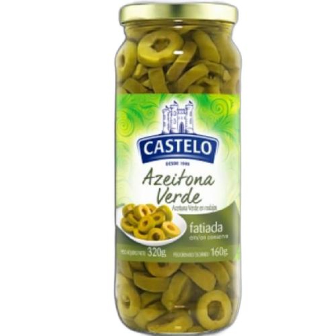 Detalhes do produto Azeitonas Verdes 160Gr Castelo Fatiadas