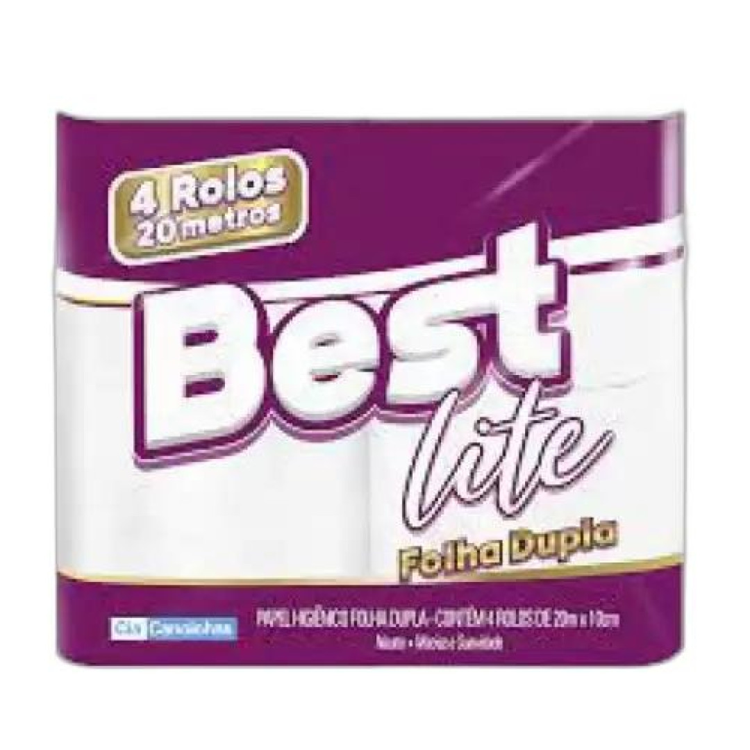 Detalhes do produto Papel Hig Best Lite Folha Dupla 4Un Can .