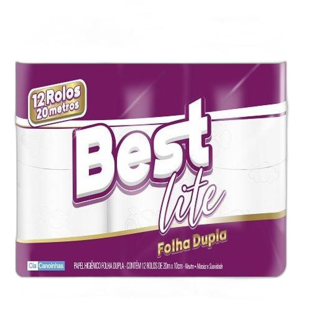 Detalhes do produto Papel Hig Best Lite Folha Dupla 12Un Can .