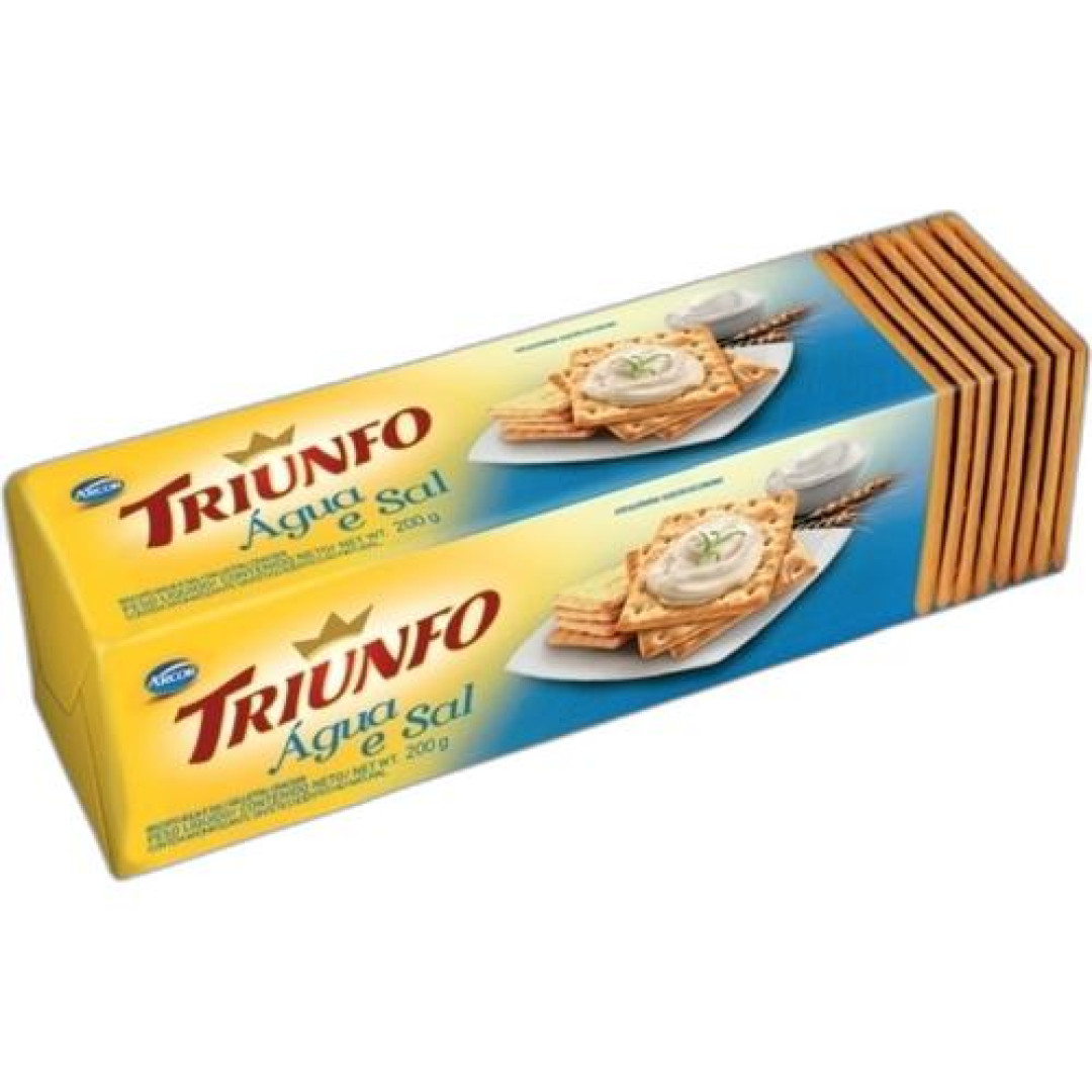 Detalhes do produto Bisc Agua E Sal Triunfo 164Gr Arcor Salgado