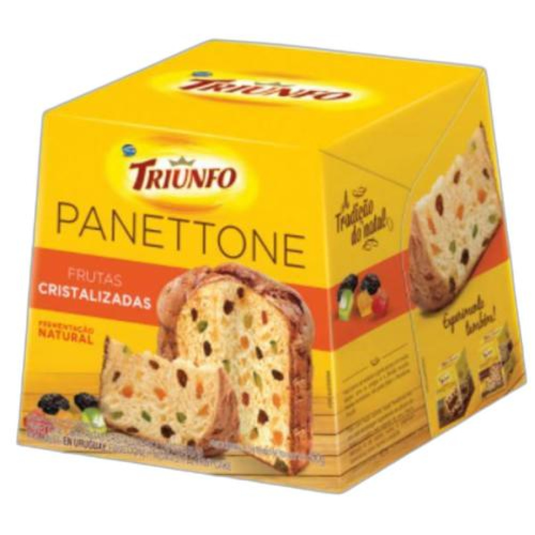 Detalhes do produto Panetone 400Gr Triunfo Frutas Cristali