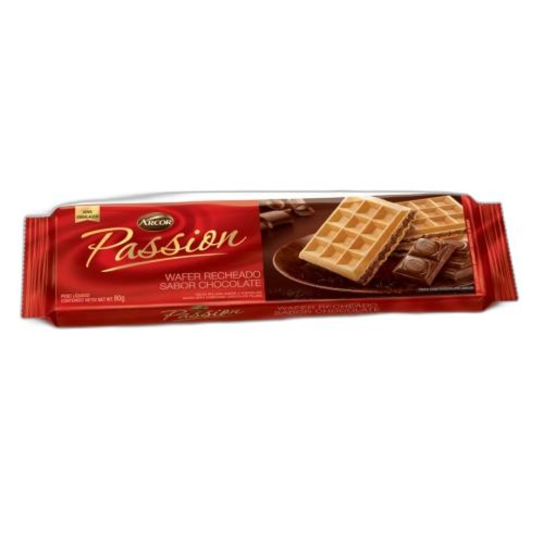 Detalhes do produto Bisc Wafer Passion 80Gr Arcor Chocolate