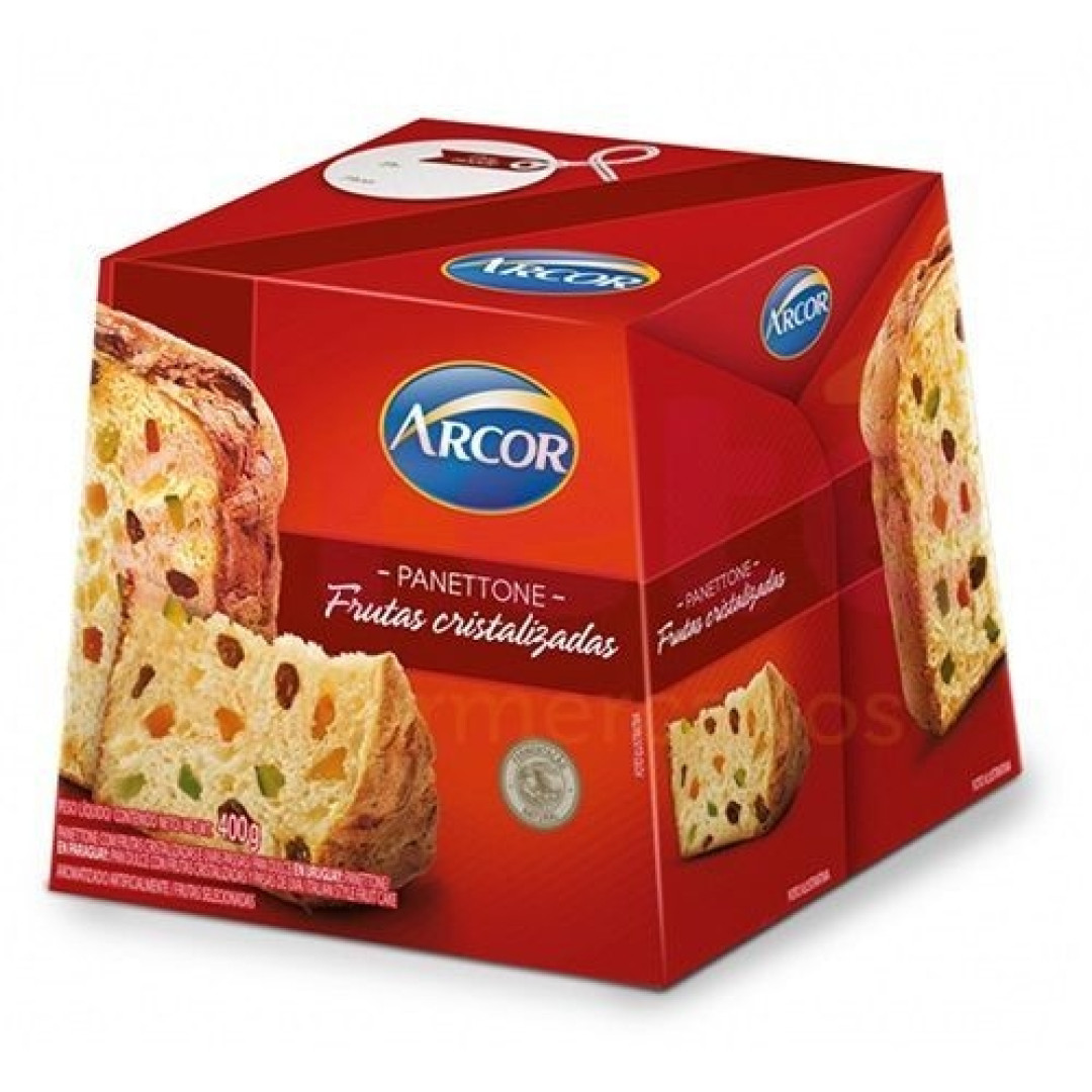 Detalhes do produto Panetone 400Gr Arcor Frutas Cristali