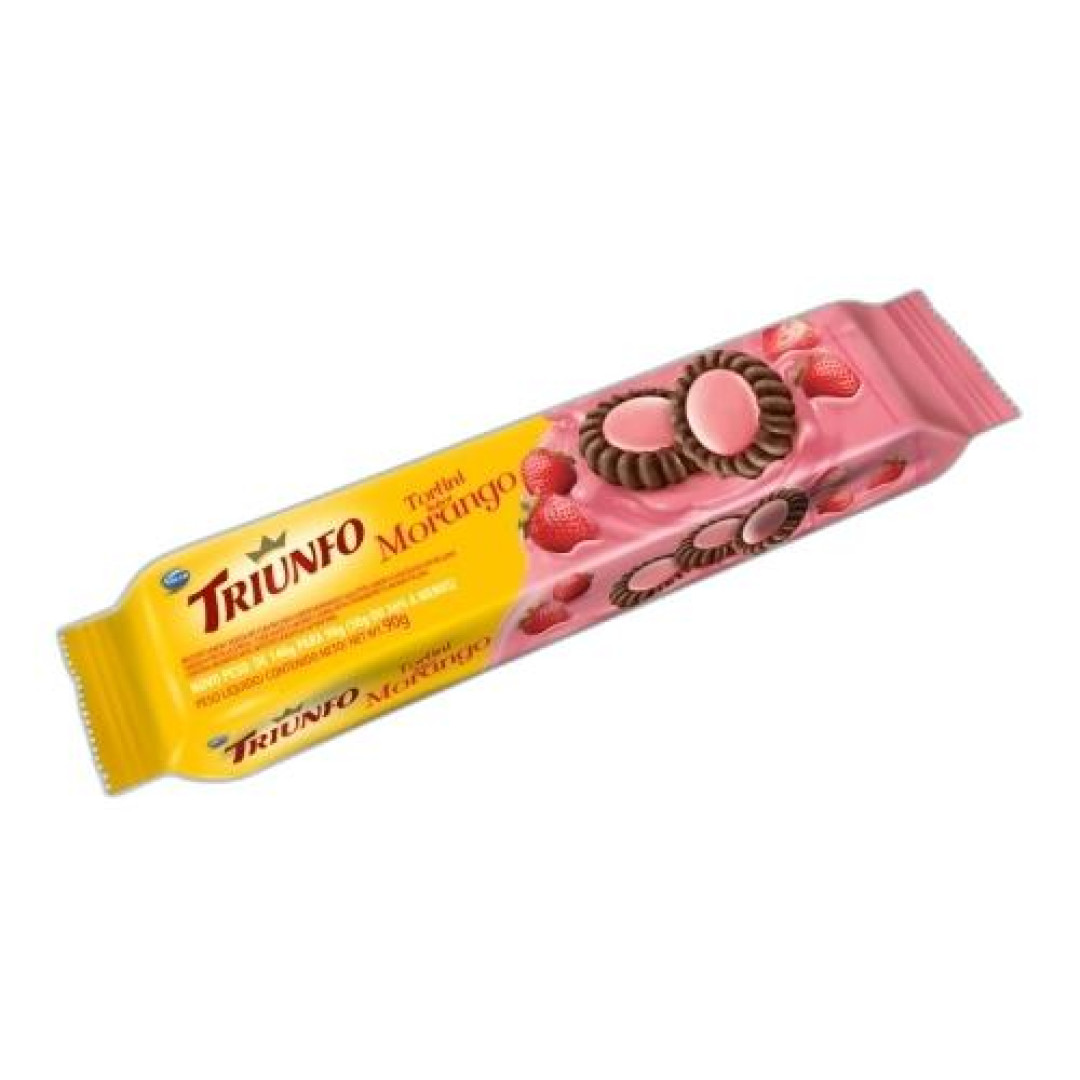 Detalhes do produto Bisc Tortini Triunfo 90Gr Arcor Morango