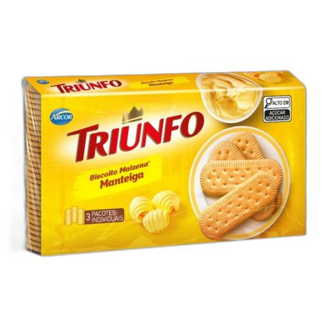 Detalhes do produto Bisc Maizena Triunfo 345Gr Arcor Manteiga