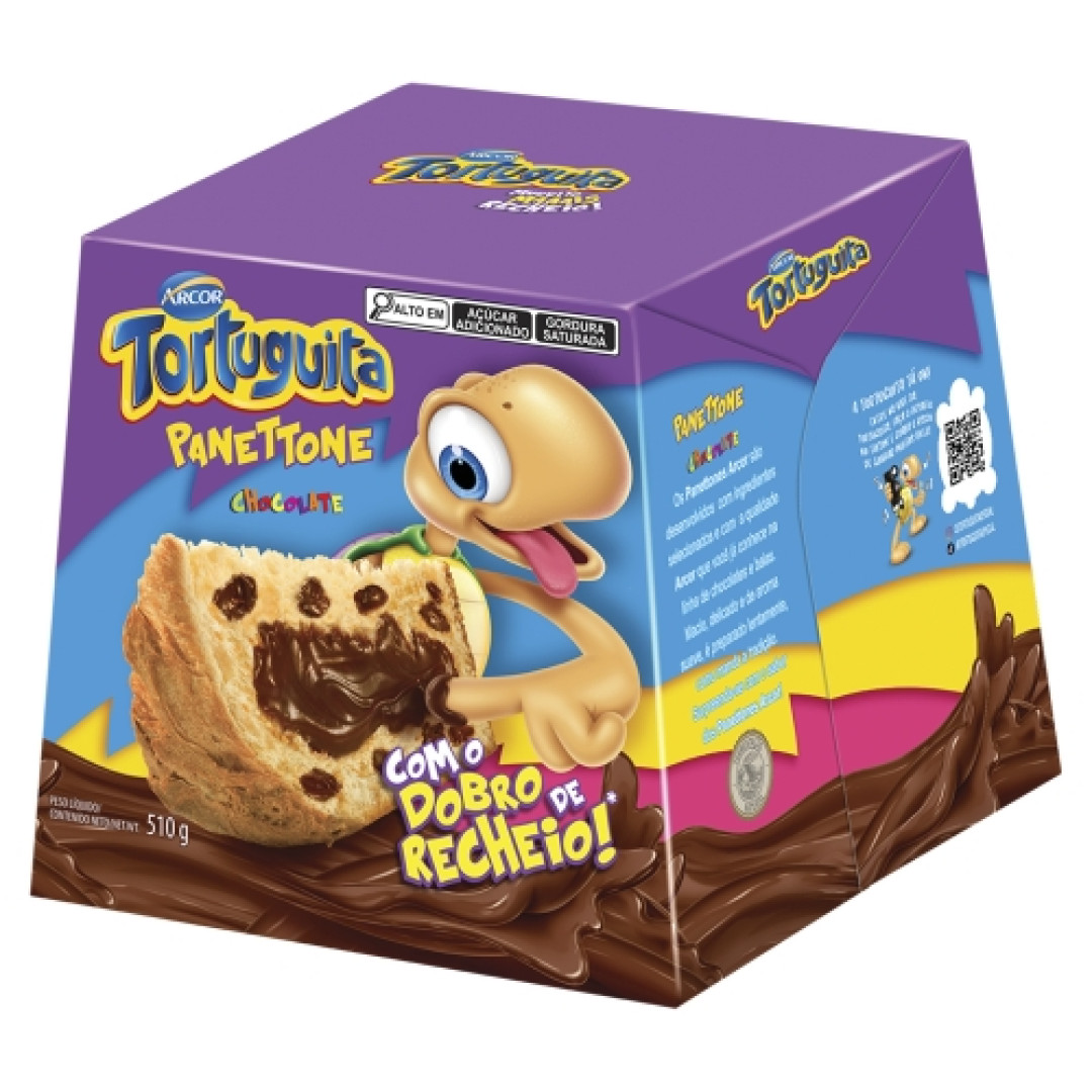 Detalhes do produto Panettone Rech Tortuguita 510Gr Arcor Chocolate