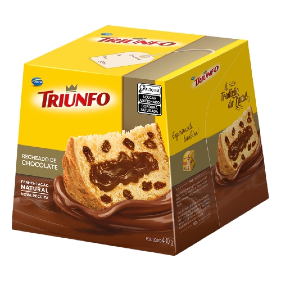 Detalhes do produto Panettone Rech 430Gr Triunfo Chocolate