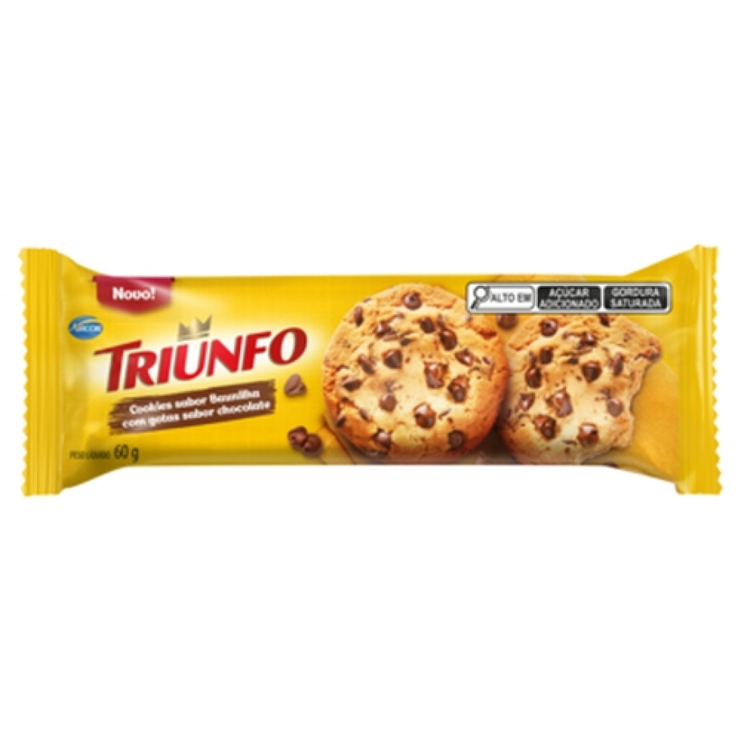 Detalhes do produto Bisc Cookies Triunfo 60Gr Arcor Baun.got Choc