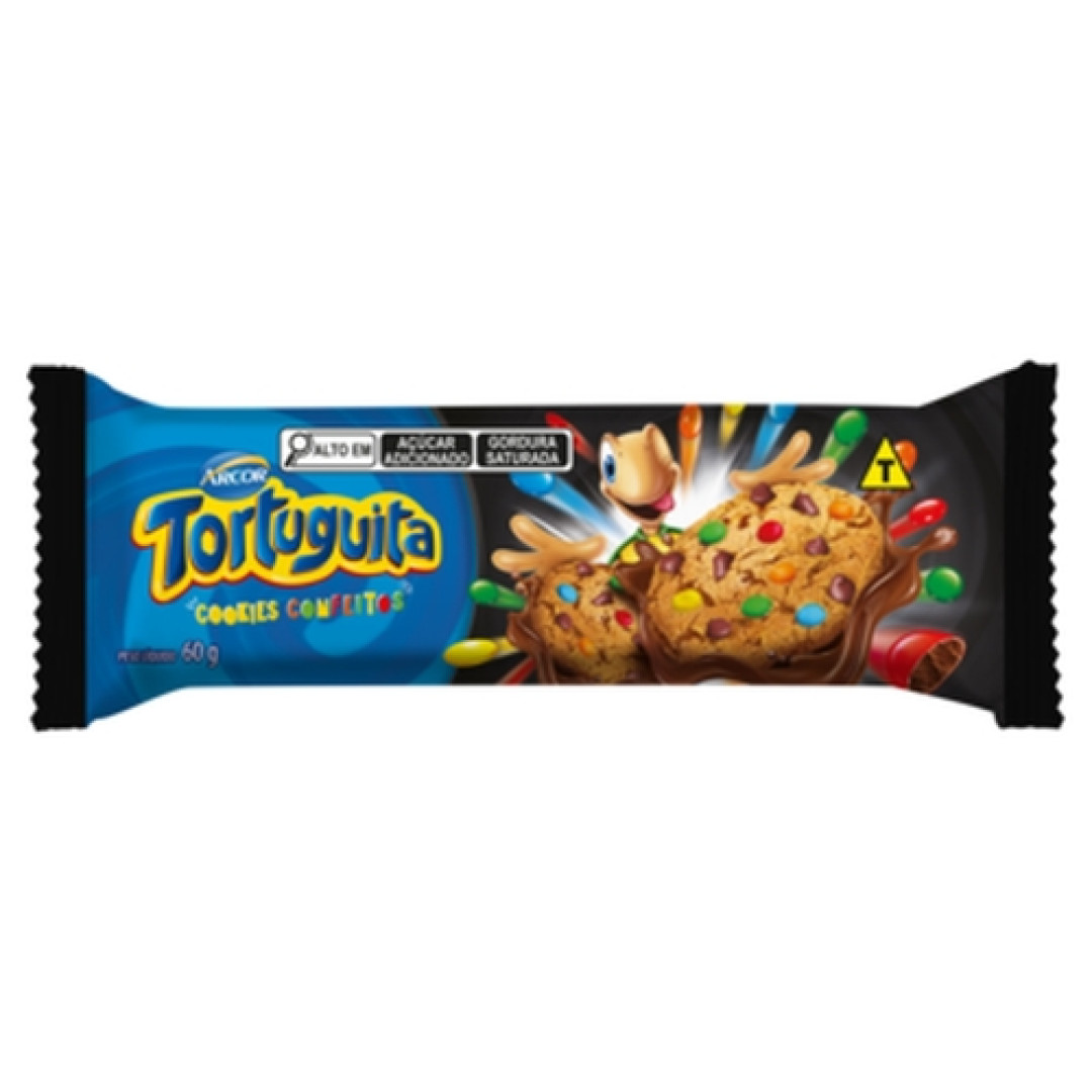 Detalhes do produto Bisc Cookies Tortuguita 60Gr Arcor Confeitos