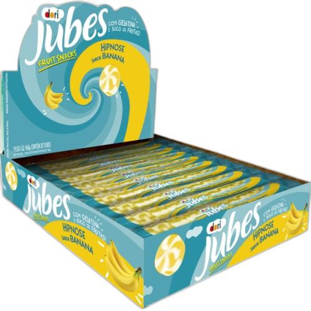 Detalhes do produto Goma Tubo Jubes Gelatina 20X48Gr Dori Banana