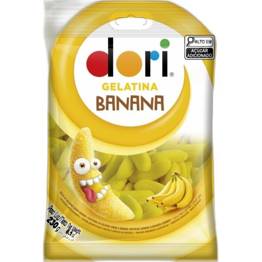 Detalhes do produto Bala Gel Banana 230Gr Dori Banana