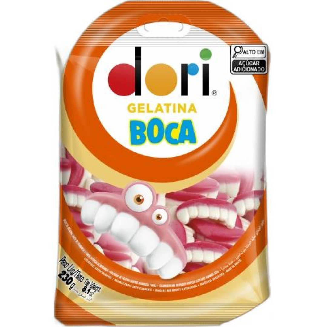 Detalhes do produto Bala Gel Boca 230Gr Dori Morango