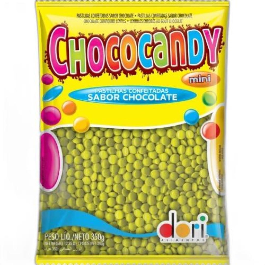 Detalhes do produto Confeito Chococandy 350Gr Dori Amarelo