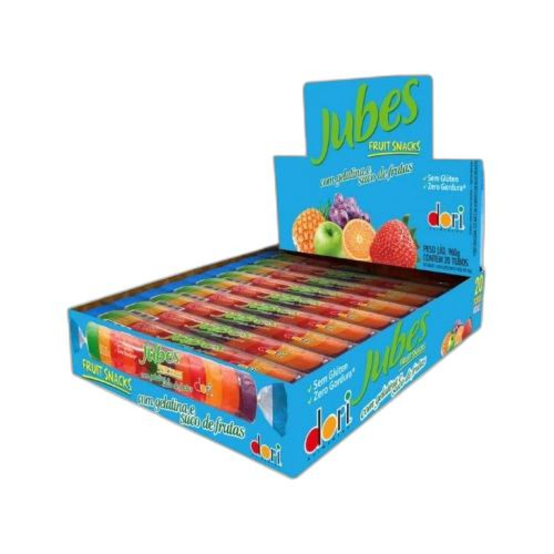 Detalhes do produto Goma Tubo Jubes Gelatina 20X48Gr Dori Sortidos