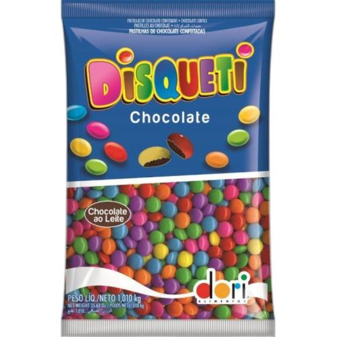 Detalhes do produto Confeito Disqueti 1.010Kg Dori Chocolate